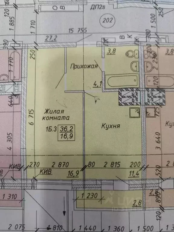 1-к кв. Новосибирская область, Бердск ул. Ленина, 114 (36.0 м) - Фото 0