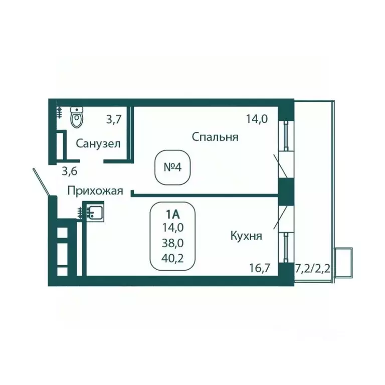 1-к кв. Московская область, Солнечногорск городской округ, Андреевка ... - Фото 1