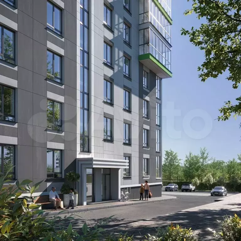 1-к. квартира, 41 м, 5/9 эт. - Фото 1