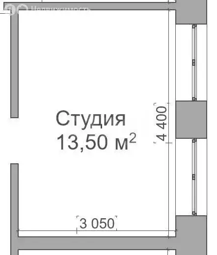 Квартира-студия: Барнаул, улица Сизова, 26 (13.5 м) - Фото 1