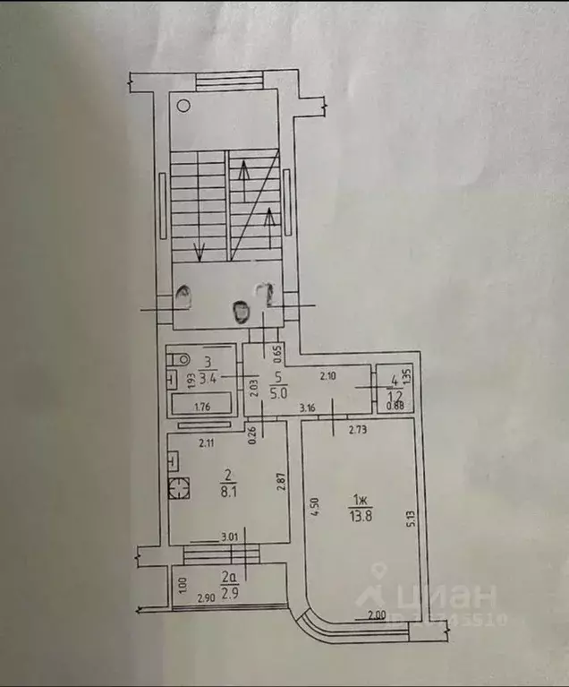 1-к кв. Калининградская область, Калининград ул. Фрунзе, 91 (31.5 м) - Фото 2