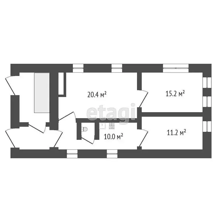 Дом в Бийск, улица Революции (64.3 м) - Фото 1