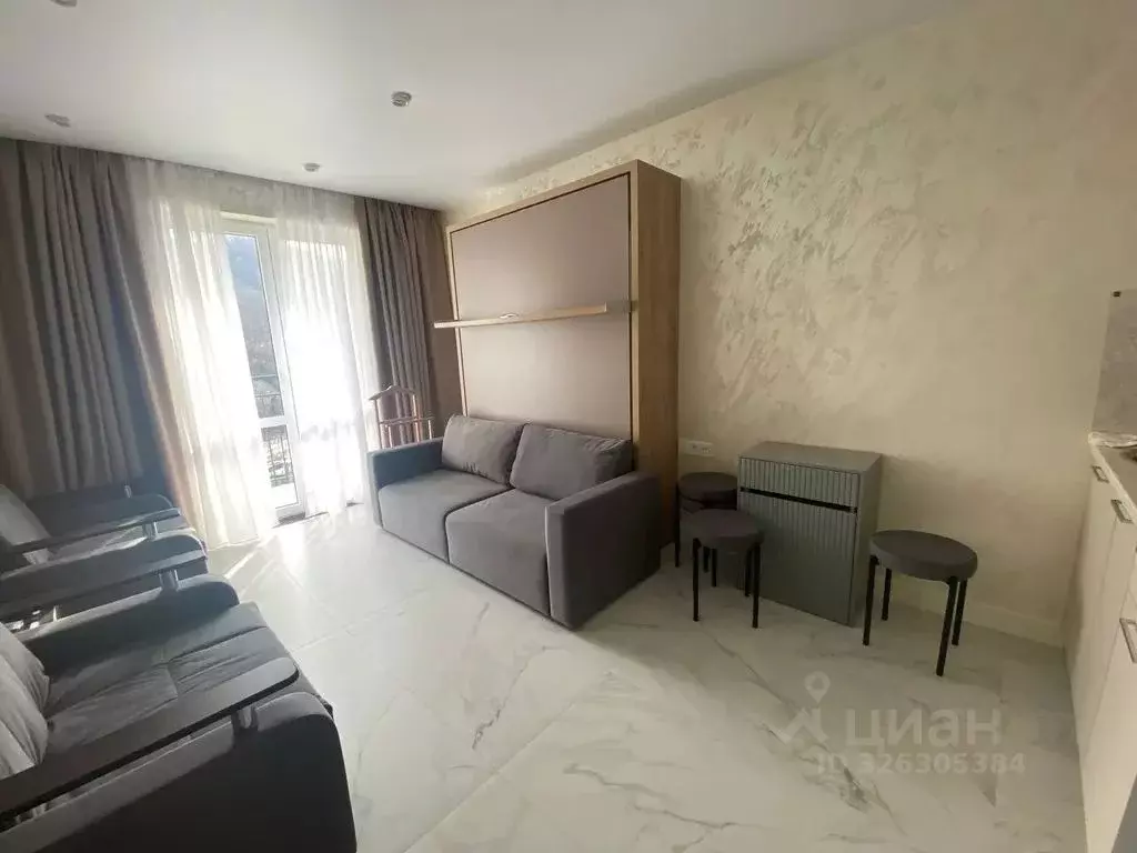 Студия Краснодарский край, Сочи ул. Искры, 88к8 (28.0 м) - Фото 2