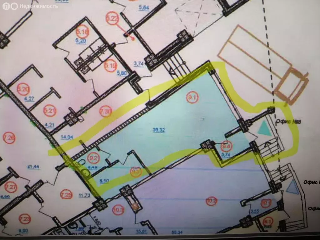 Офис (52.5 м) - Фото 1