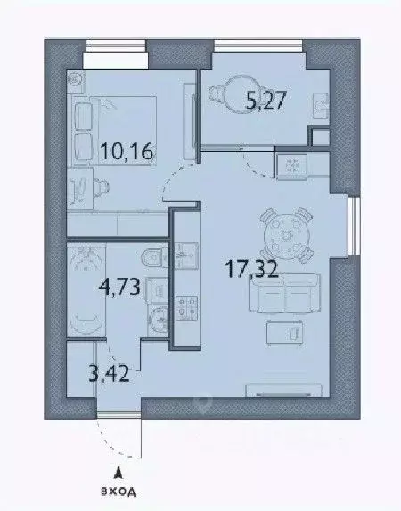 1-к кв. Брянская область, Брянский район, пос. Мичуринский, ... - Фото 1