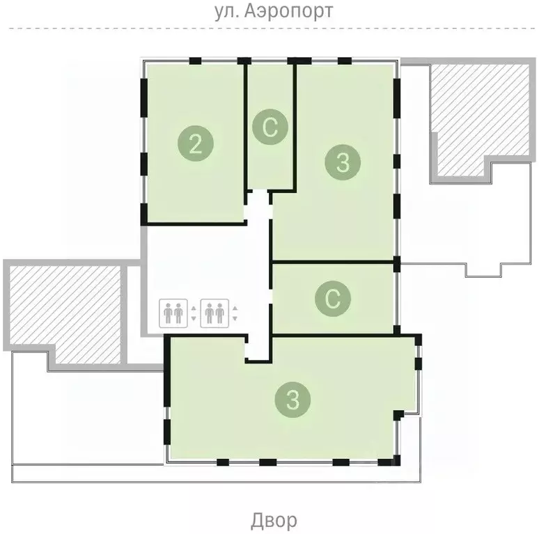 1-к кв. Новосибирская область, Новосибирск ул. Аэропорт, 88 (50.4 м) - Фото 1