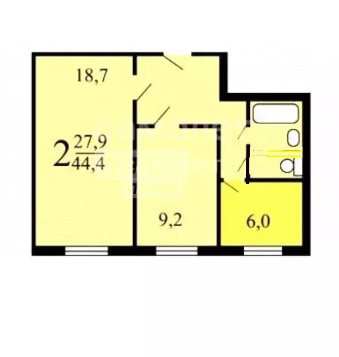 2-к кв. Москва ул. Красного Маяка, 9 (44.2 м) - Фото 2