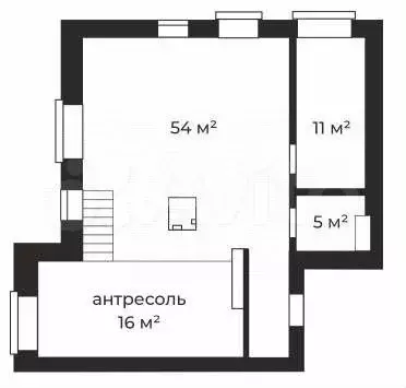 2-к. квартира, 75,4 м, 3/3 эт. - Фото 0