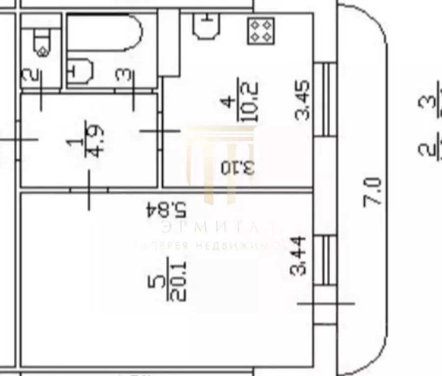 1-к кв. Санкт-Петербург ул. Доблести, 18К1 (38.8 м) - Фото 2