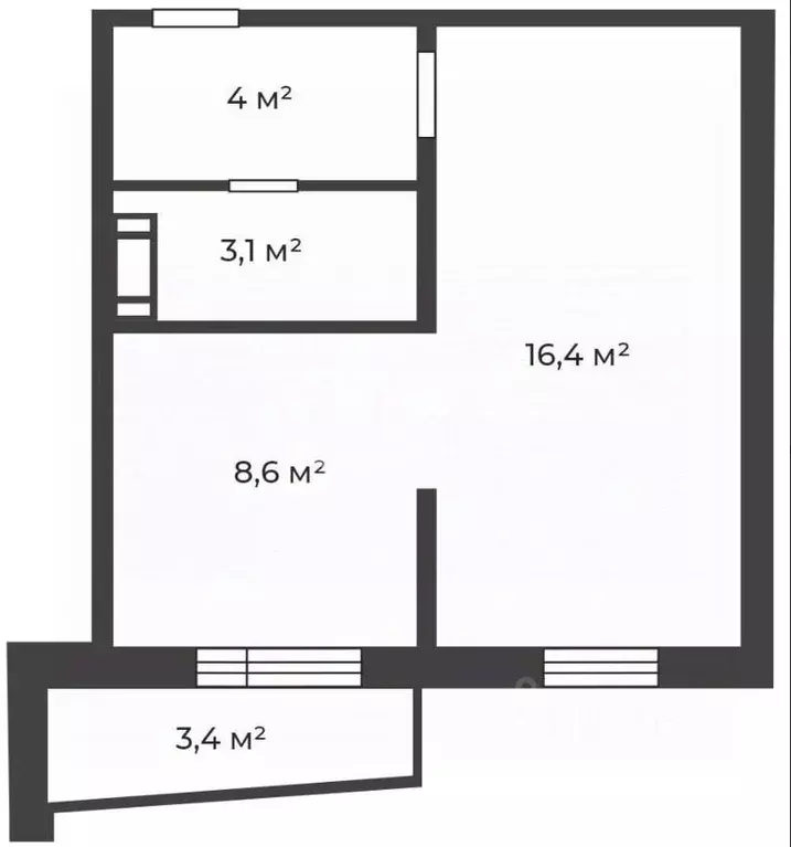 1-к кв. Челябинская область, Челябинский городской округ, пос. ... - Фото 2