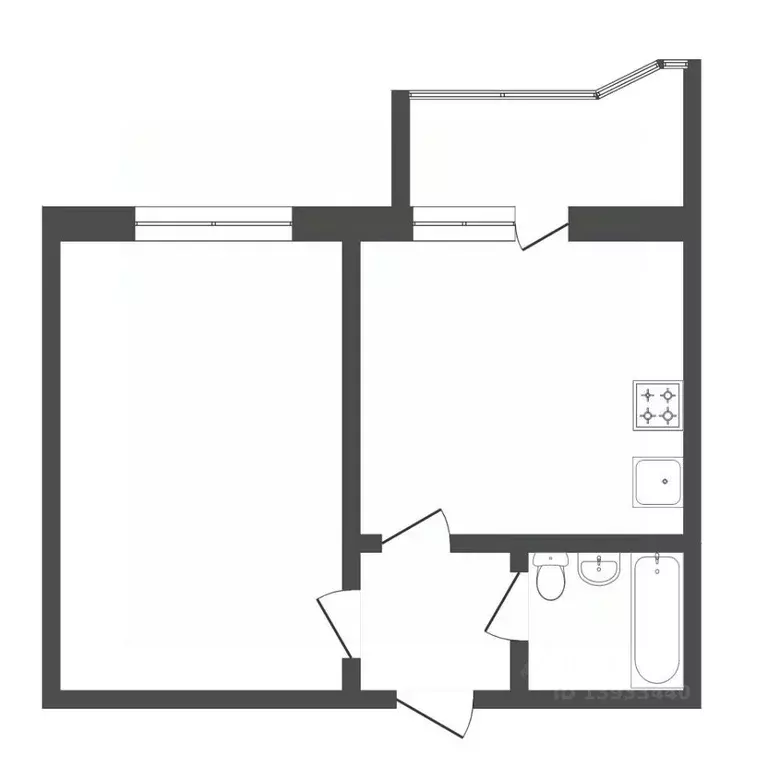 1-к кв. Тюменская область, Тюмень ул. Восстания, 19к3 (42.4 м) - Фото 2