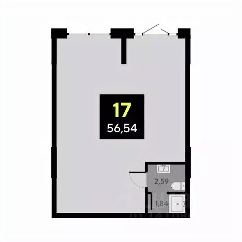 Офис в Тюменская область, Тюмень ул. Андрея Приказнова, 2 (57 м) - Фото 1
