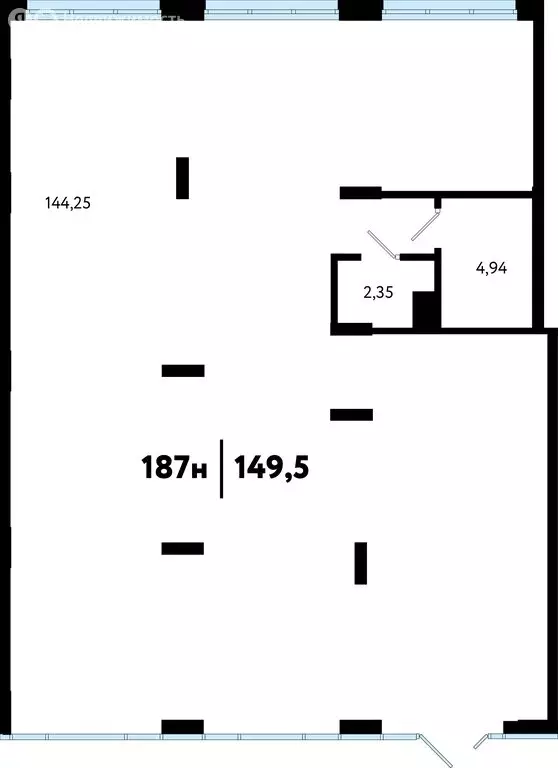 Помещение свободного назначения (149.5 м) - Фото 2