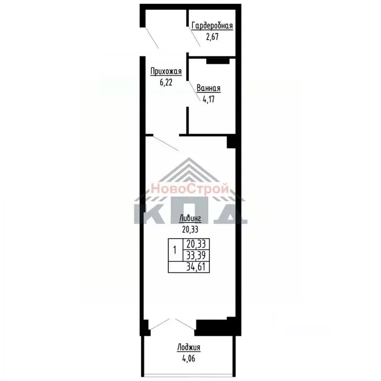 1-к кв. Омская область, Омск ул. Фрунзе (35.0 м) - Фото 1