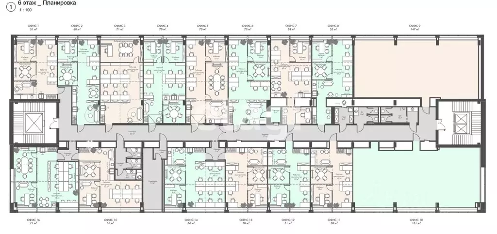 Офис в Москва проезд 3-й Марьиной рощи, 40С1 (51 м) - Фото 2