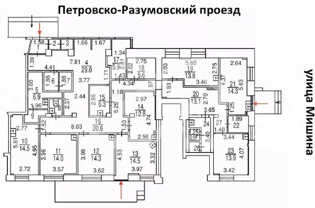 Помещение свободного назначения в Москва Петровско-Разумовский проезд, ... - Фото 1