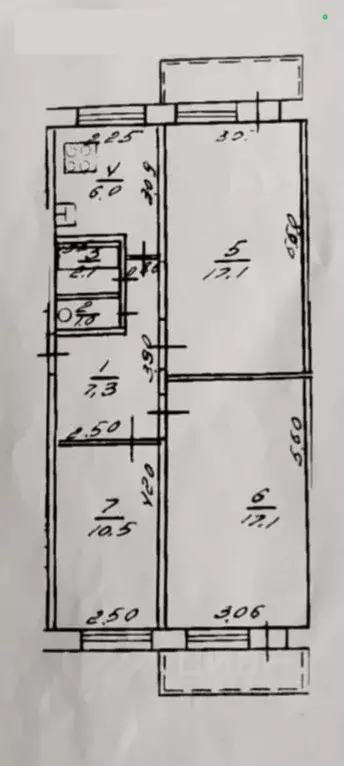 3-к кв. Башкортостан, Уфа ул. Адмирала Ушакова, 72 (61.1 м) - Фото 2