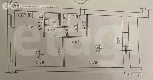 1-комнатная квартира: Ижевск, улица Ворошилова, 107 (59.6 м) - Фото 1