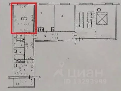 Комната Свердловская область, Екатеринбург ул. Викулова, 46 (11.2 м) - Фото 1