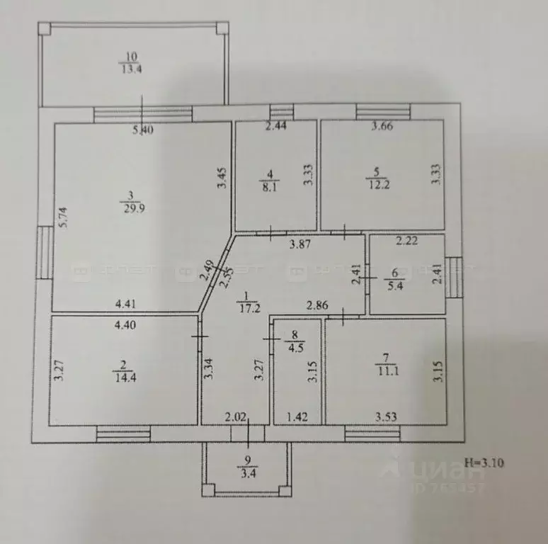 Дом в Татарстан, Высокогорский район, Семиозерское с/пос, д. Макаровка ... - Фото 2