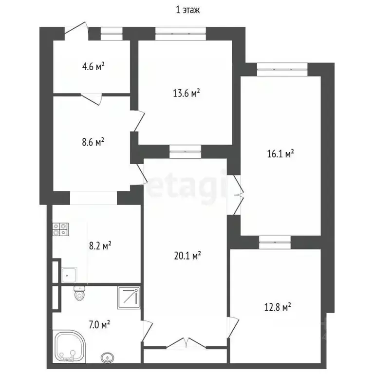 4-к кв. Крым, Симферополь ул. Балаклавская (110.0 м) - Фото 2