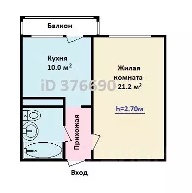 1-к кв. Москва Новощукинская ул., 8 (39.0 м) - Фото 1