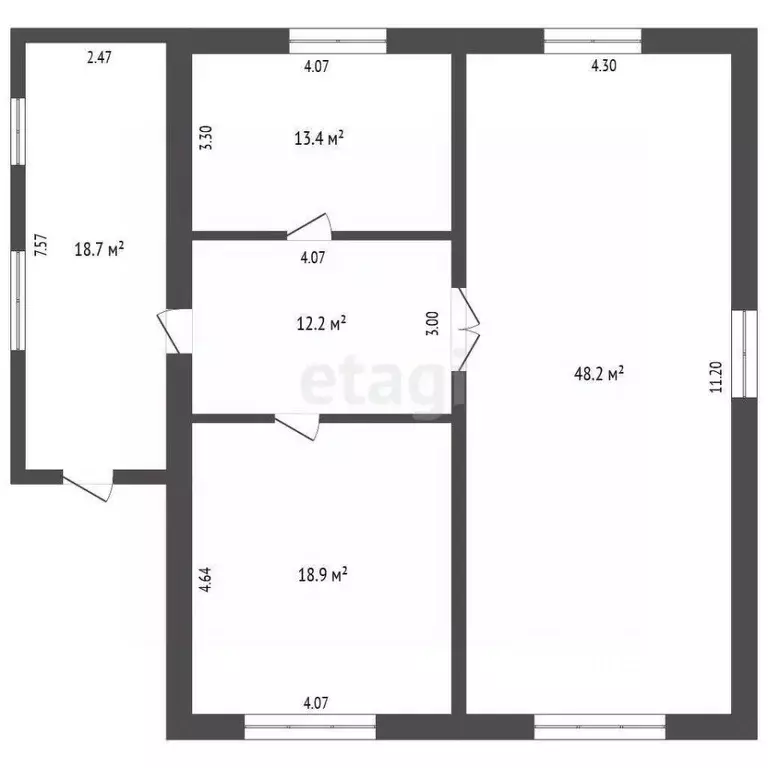 Дом в Тюменская область, с. Нижняя Тавда ул. Энтузиастов (118 м) - Фото 2