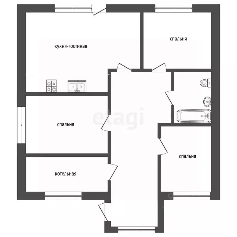 Дом в Тюменская область, Тюмень Поле Чудес-2 садовое товарищество, ул. ... - Фото 2