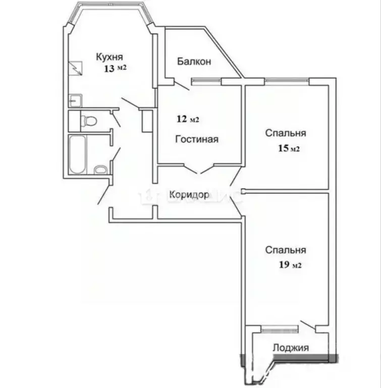 3-к кв. Москва бул. Матроса Железняка, 33К1 (76.4 м) - Фото 1