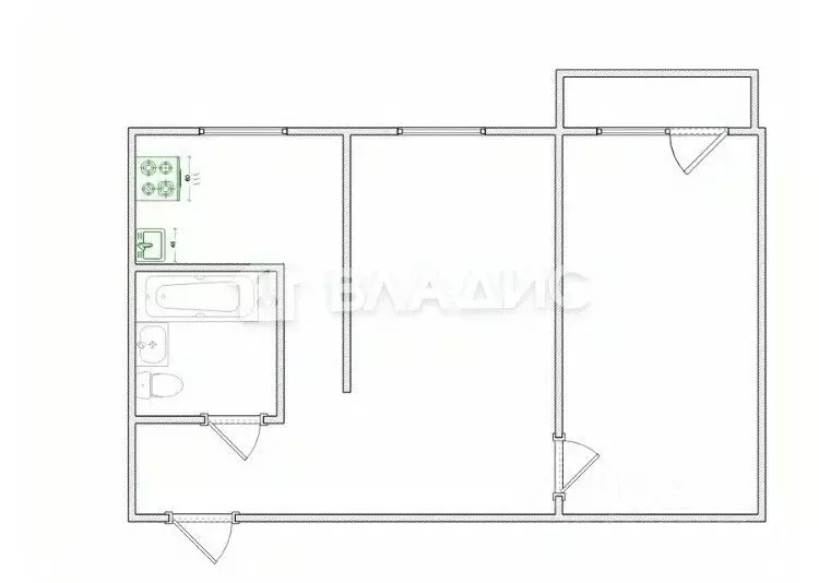2-к кв. Пензенская область, Пенза Коммунистическая ул., 47 (43.0 м) - Фото 2