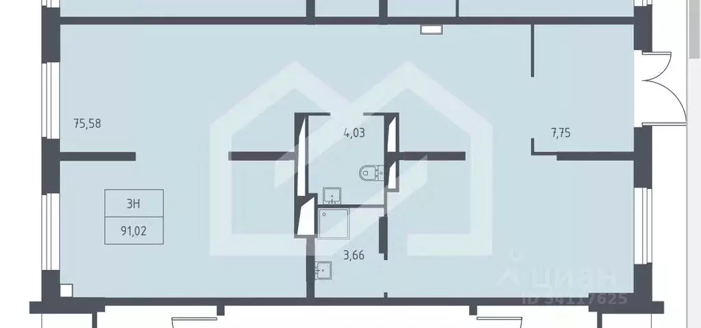Торговая площадь в Москва ул. Аэростатная, 6к4 (91 м) - Фото 1