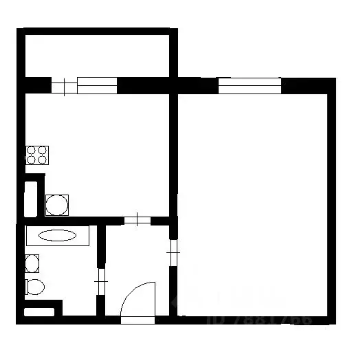 1-к кв. Санкт-Петербург Витебский просп., 99к2 (40.0 м) - Фото 2