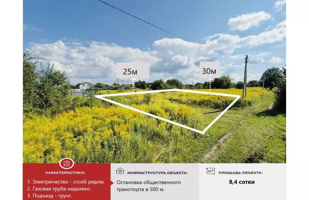 Участок в Брянская область, Брянский район, Добрунское с/пос, д. ... - Фото 1