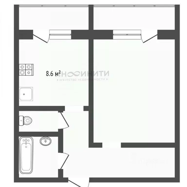 1-к кв. Москва Елецкая ул., 8К1 (39.0 м) - Фото 1