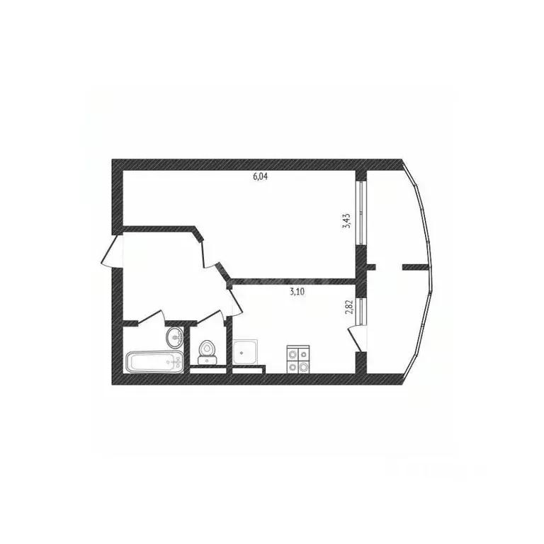 1-к кв. Белгородская область, Белгород Новый-2 мкр, ул. Шумилова, 10 ... - Фото 1