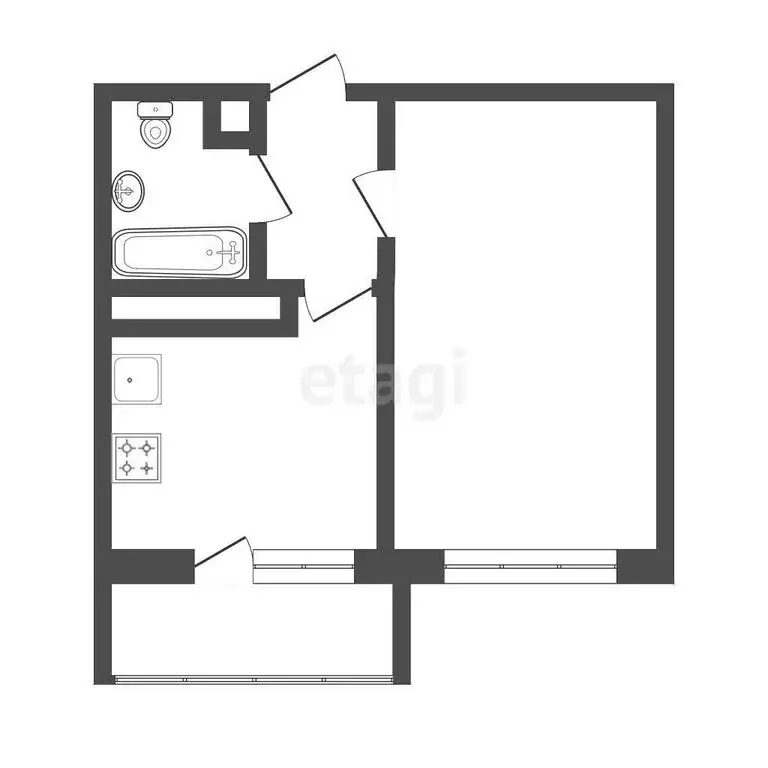 1-комнатная квартира: Тверь, Псковская улица, 12к3 (39 м) - Фото 1