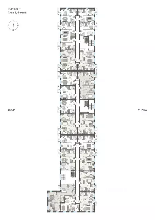 4-к кв. Пермский край, Пермь бул. Гагарина, 72 (78.1 м) - Фото 2