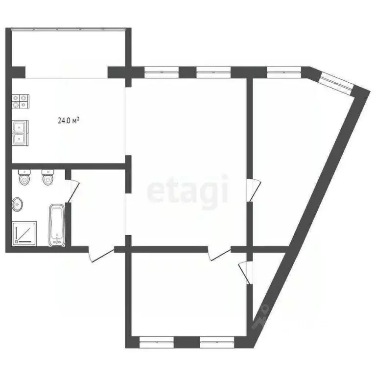 3-к кв. Костромская область, Кострома Заволжская ул., 64 (123.0 м) - Фото 1