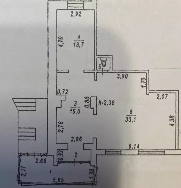 Помещение свободного назначения в Иркутская область, Братск Энергетик ... - Фото 1