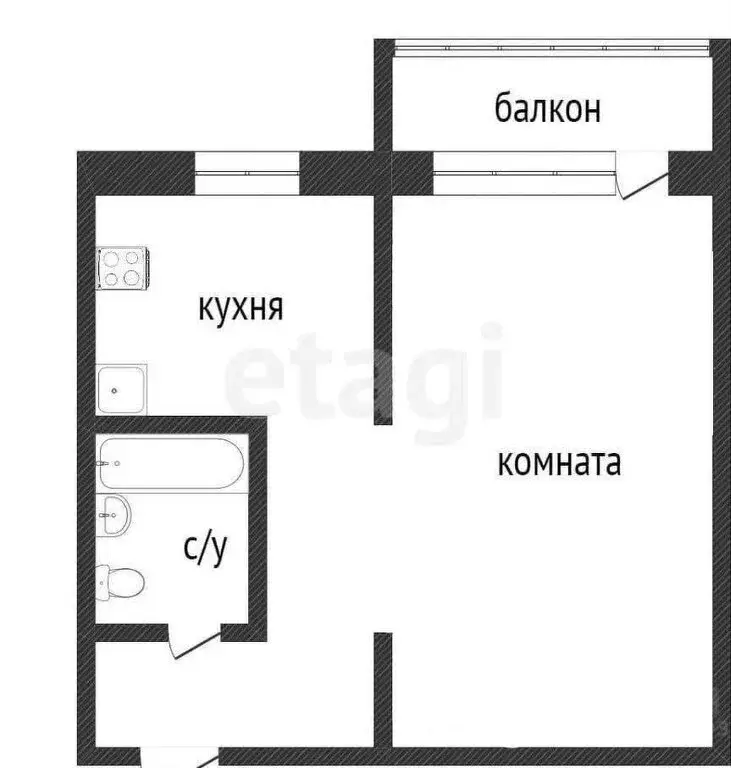 1-комнатная квартира: Курган, проспект Конституции, 59 (30.4 м) - Фото 0