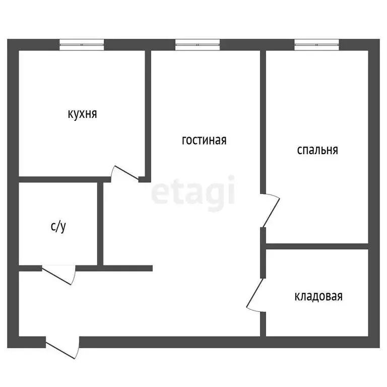 2-комнатная квартира: Троицк, Советская улица, 137 (42.8 м) - Фото 1