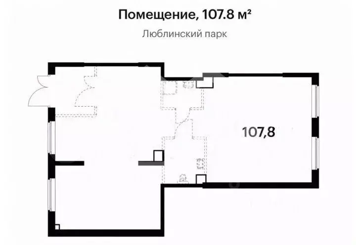Помещение свободного назначения в Москва Люблинская ул., 72Ак1 (106 м) - Фото 2