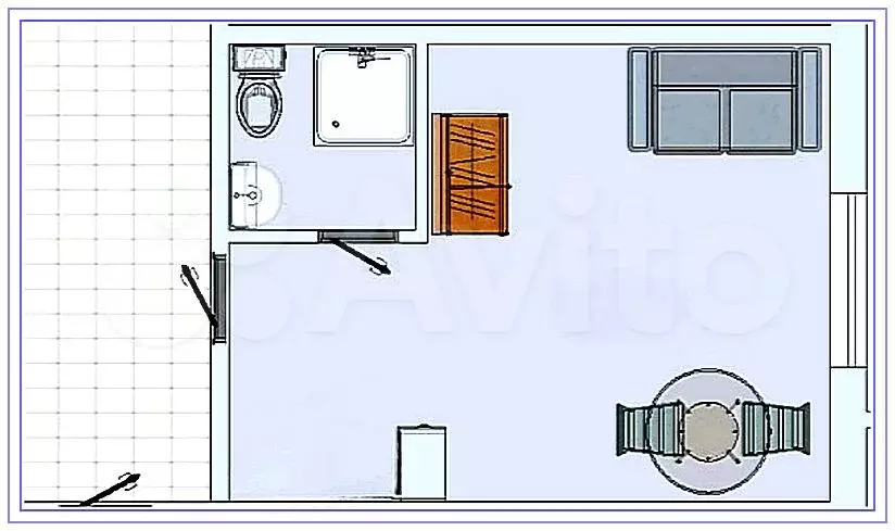 Квартира-студия, 19,5 м, 2/5 эт. - Фото 0