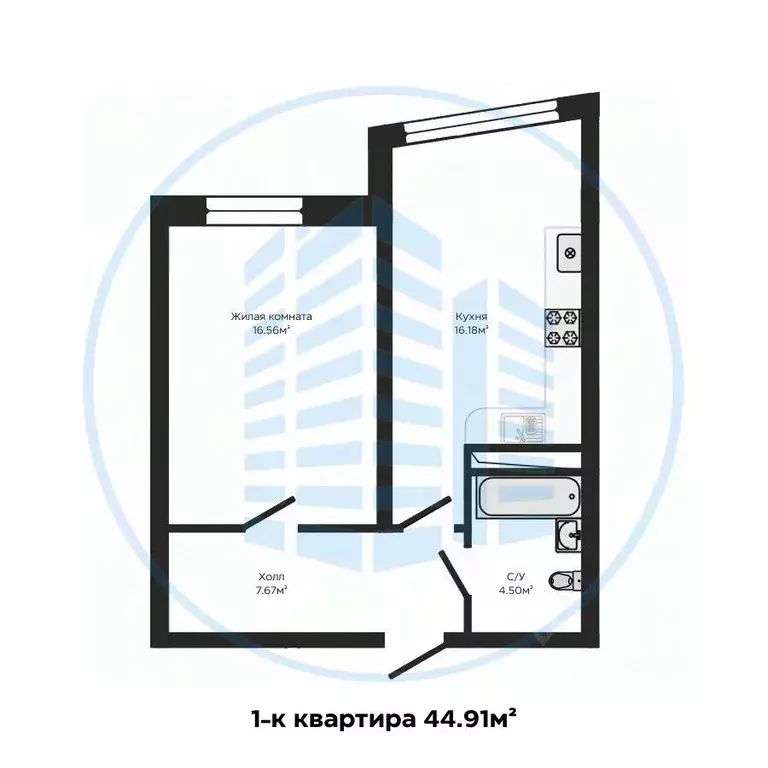 1-к кв. Ставропольский край, Ессентуки ул. Ермолова, 98/1 (44.0 м) - Фото 2