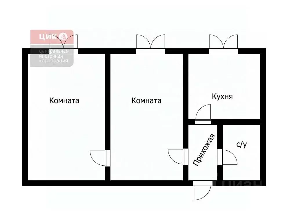 2-к кв. Рязанская область, Новомичуринск Пронский район, ул. Волкова, ... - Фото 2