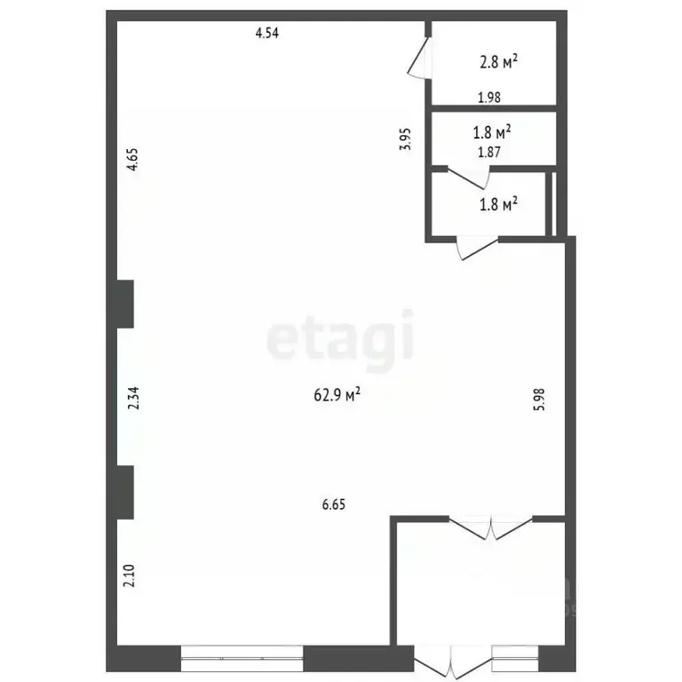 Офис в Смоленская область, Смоленск ул. Рыленкова, 54 (70 м) - Фото 2