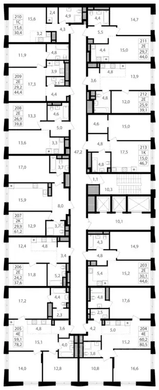 1-к кв. Москва Семеновский Парк 2 жилой комплекс (44.6 м) - Фото 1