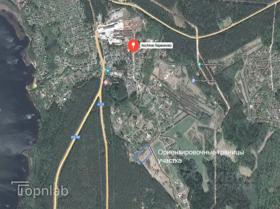 Участок в Ленинградская область, Приозерский район, Ларионовское ... - Фото 1