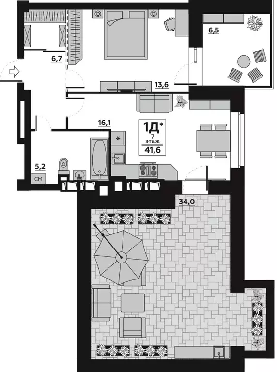 1-к кв. Волгоградская область, Волгоград пос. Ангарский, ул. ... - Фото 1