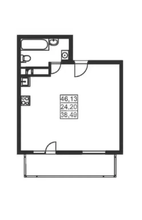 1-комнатная квартира: Анапа, Мирная улица, 33Ак2 (46.2 м) - Фото 1